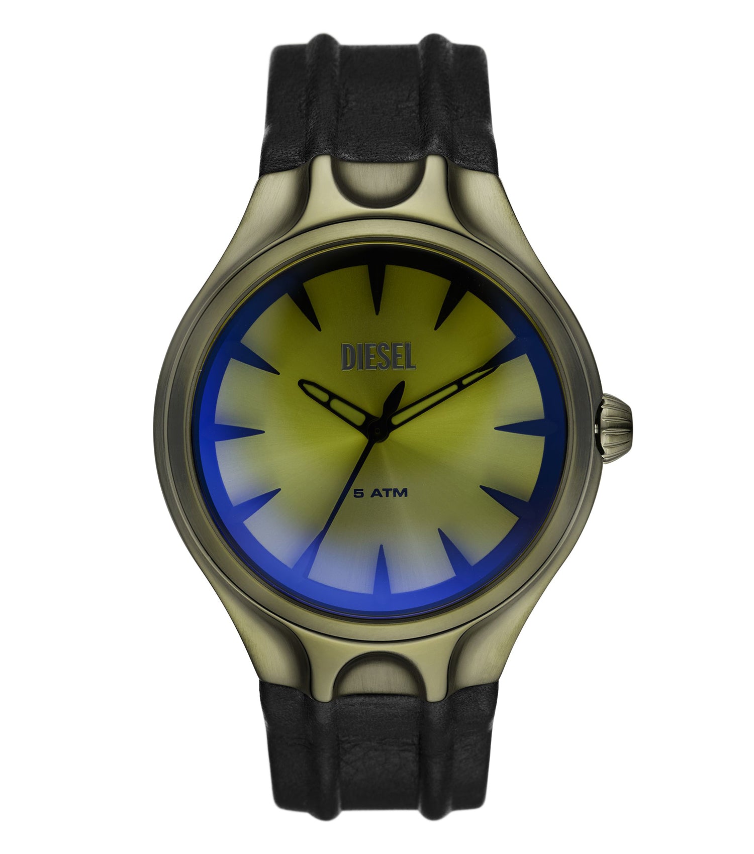  Passionate Diesel watch in quartz color, showcasing its sleek design at a 45-degree angle, embodying modern sophistication.