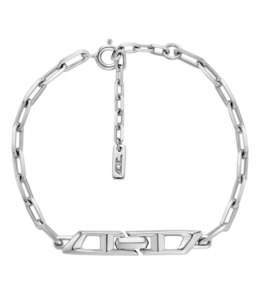 Men D Logo Bracelet Silver Na