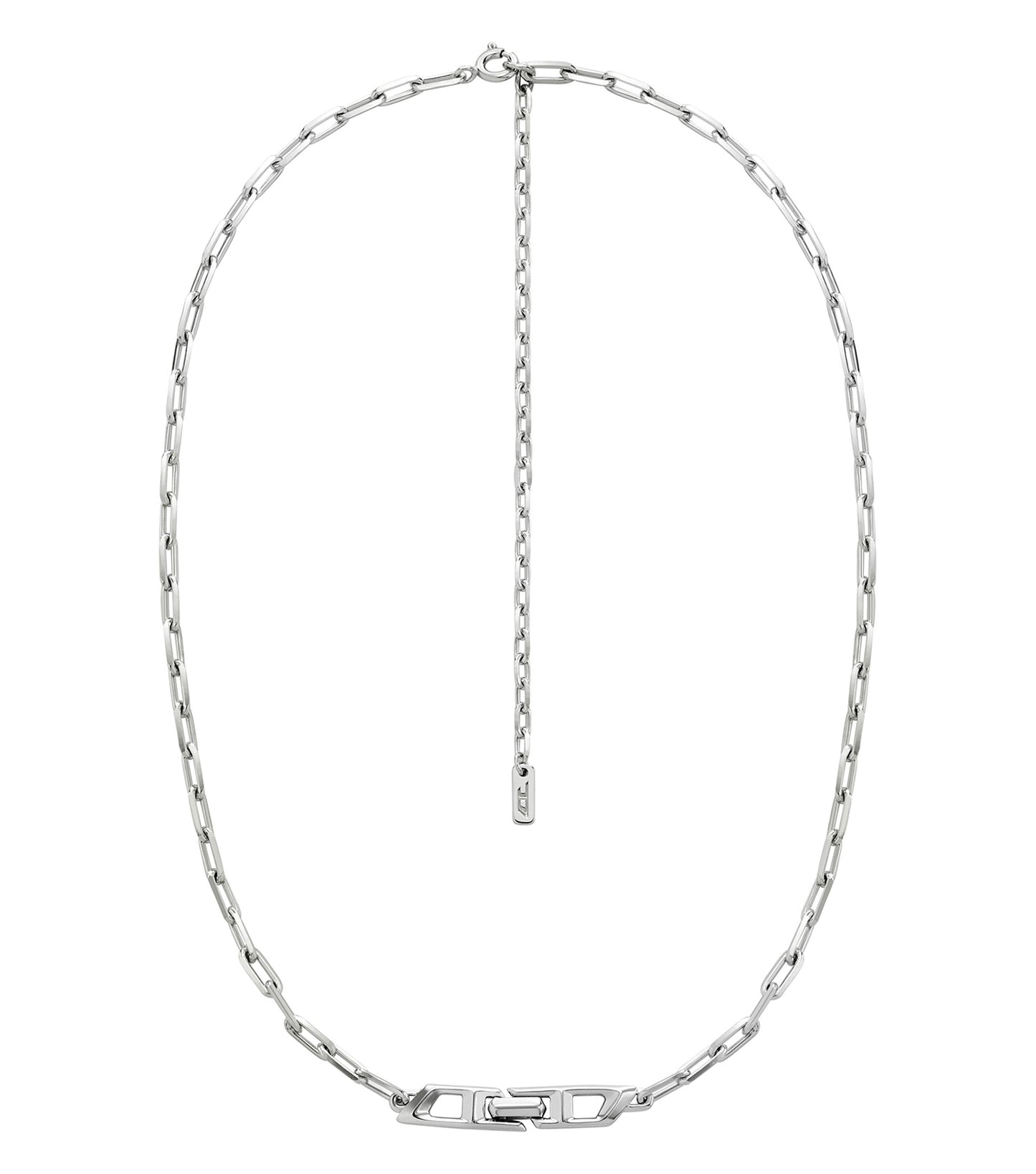 Men D Logo Necklace Silver Na
