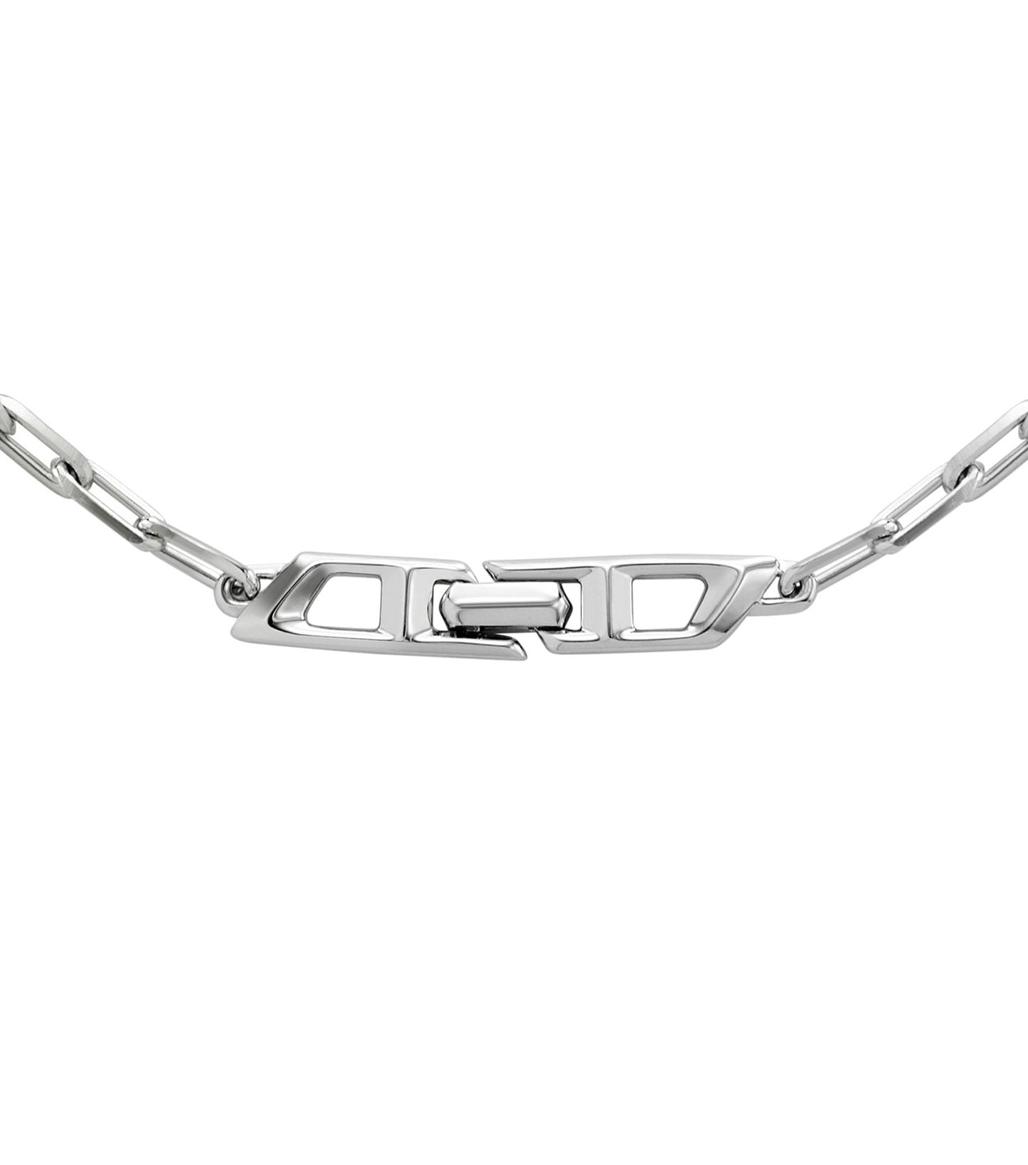 Men D Logo Necklace Silver Na
