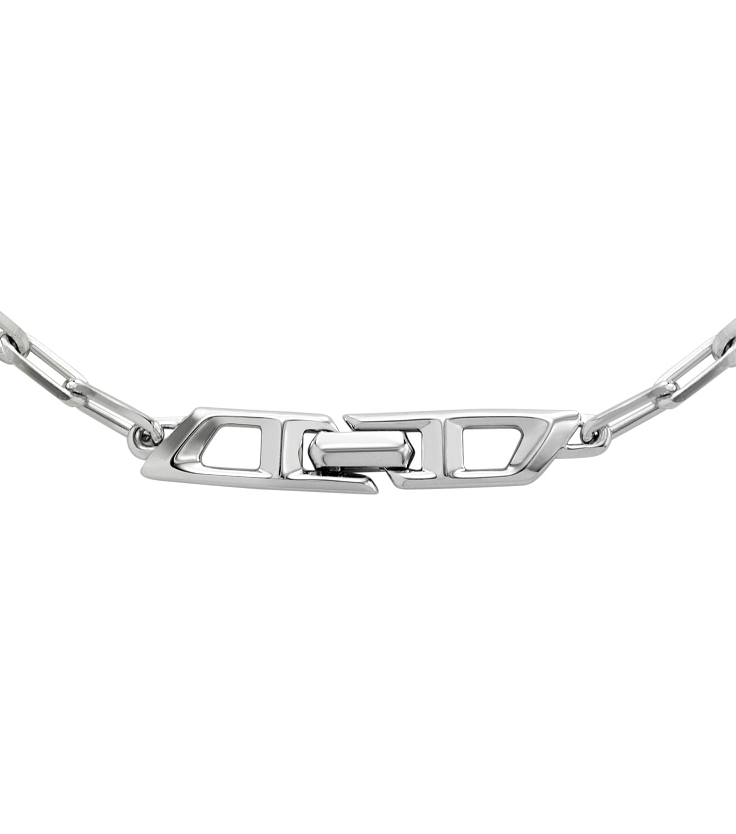 Men D Logo Necklace Silver Na