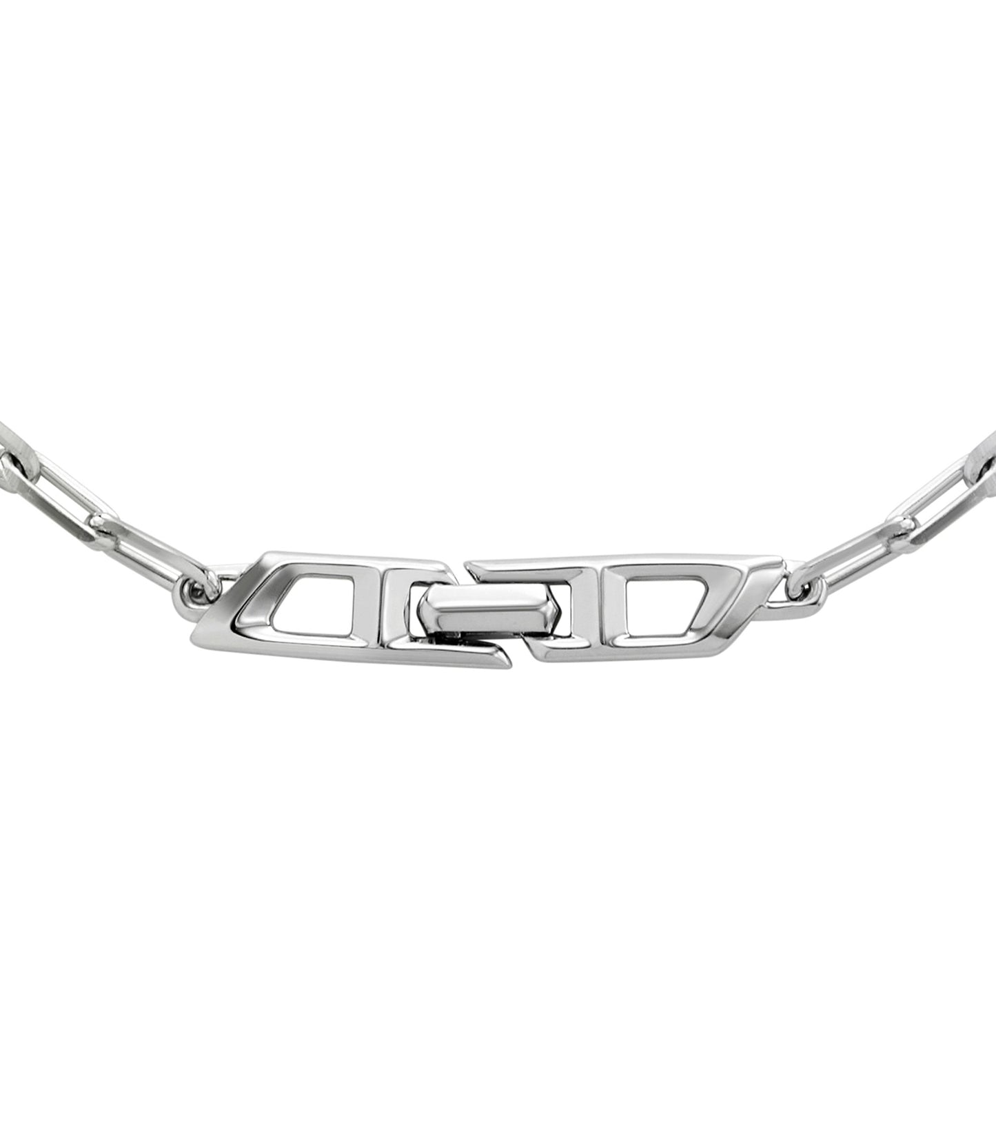 Men D Logo Necklace Silver Na