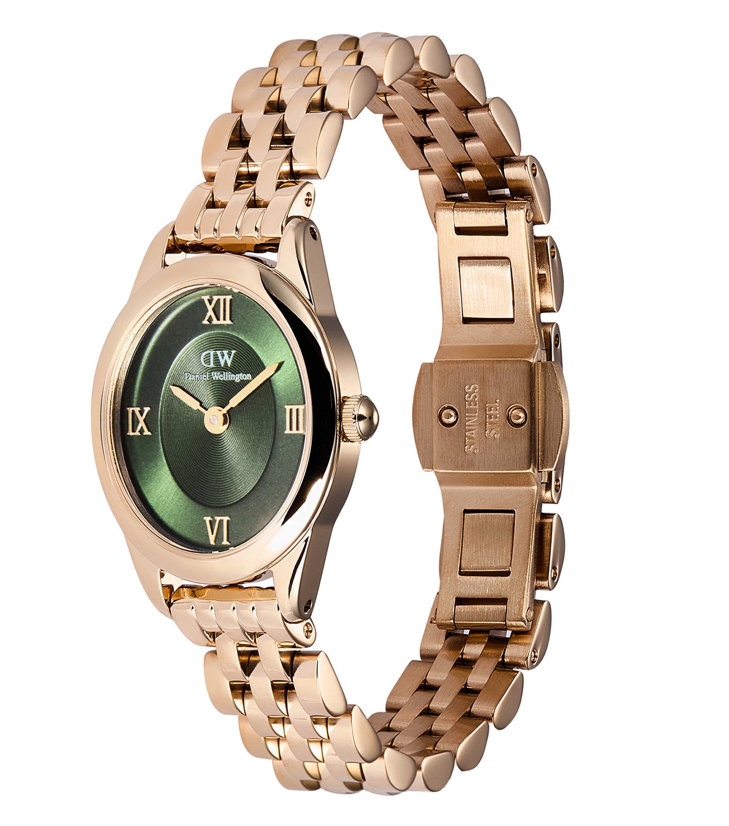Ophelia Mini Emerald Rose Gold
