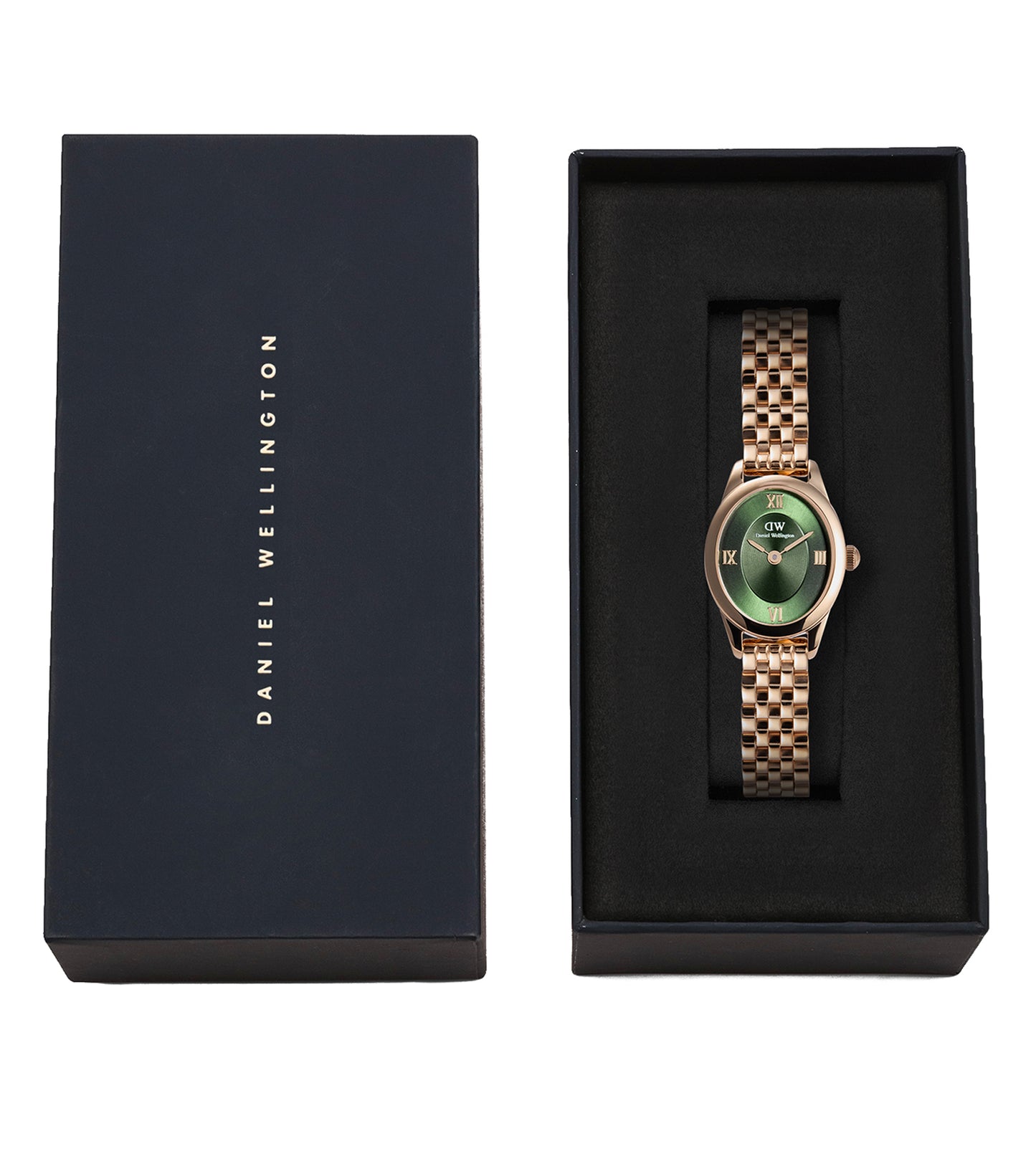 Ophelia Mini Emerald Rose Gold