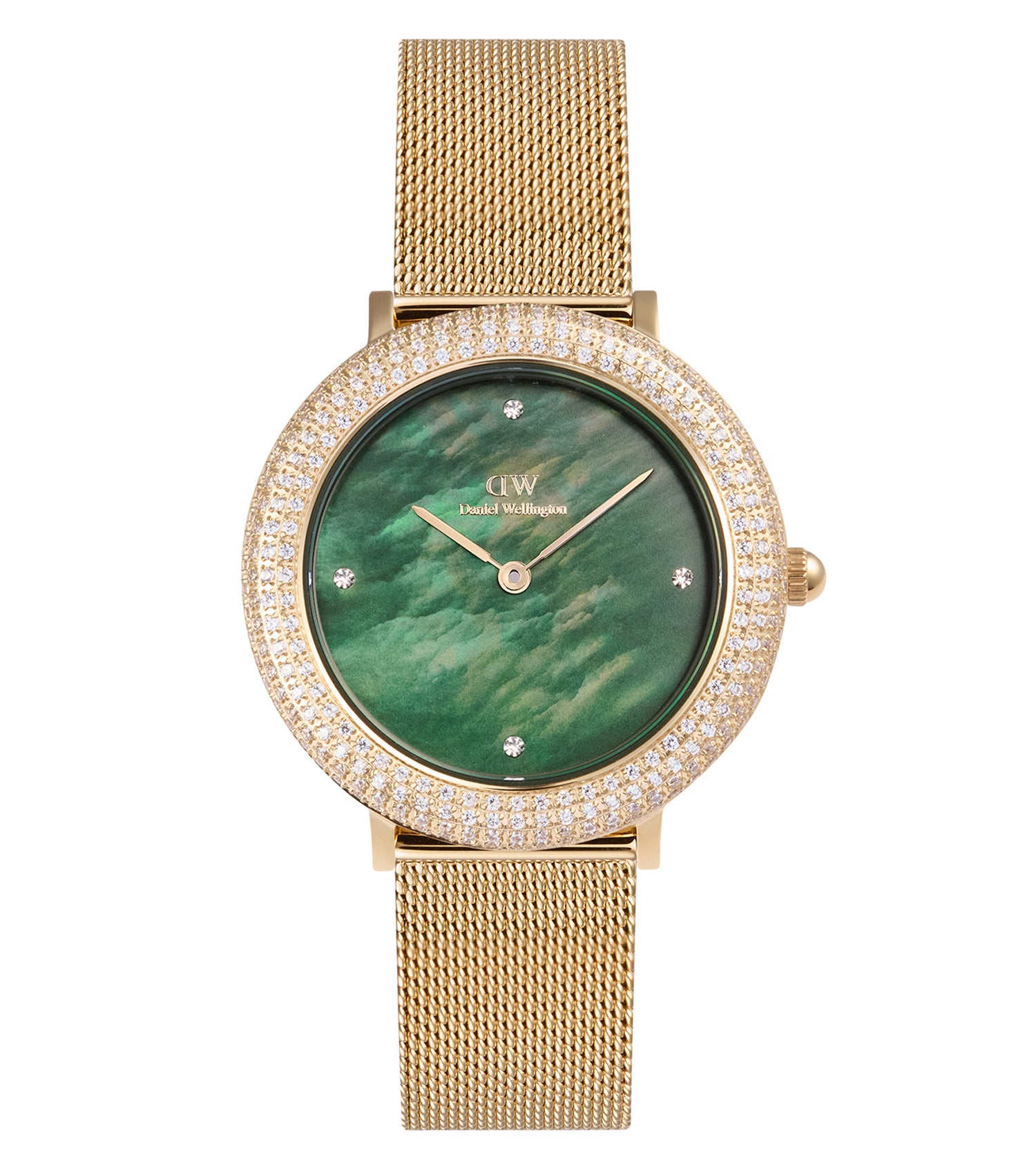 Crystalline Bezel Evergold Green
