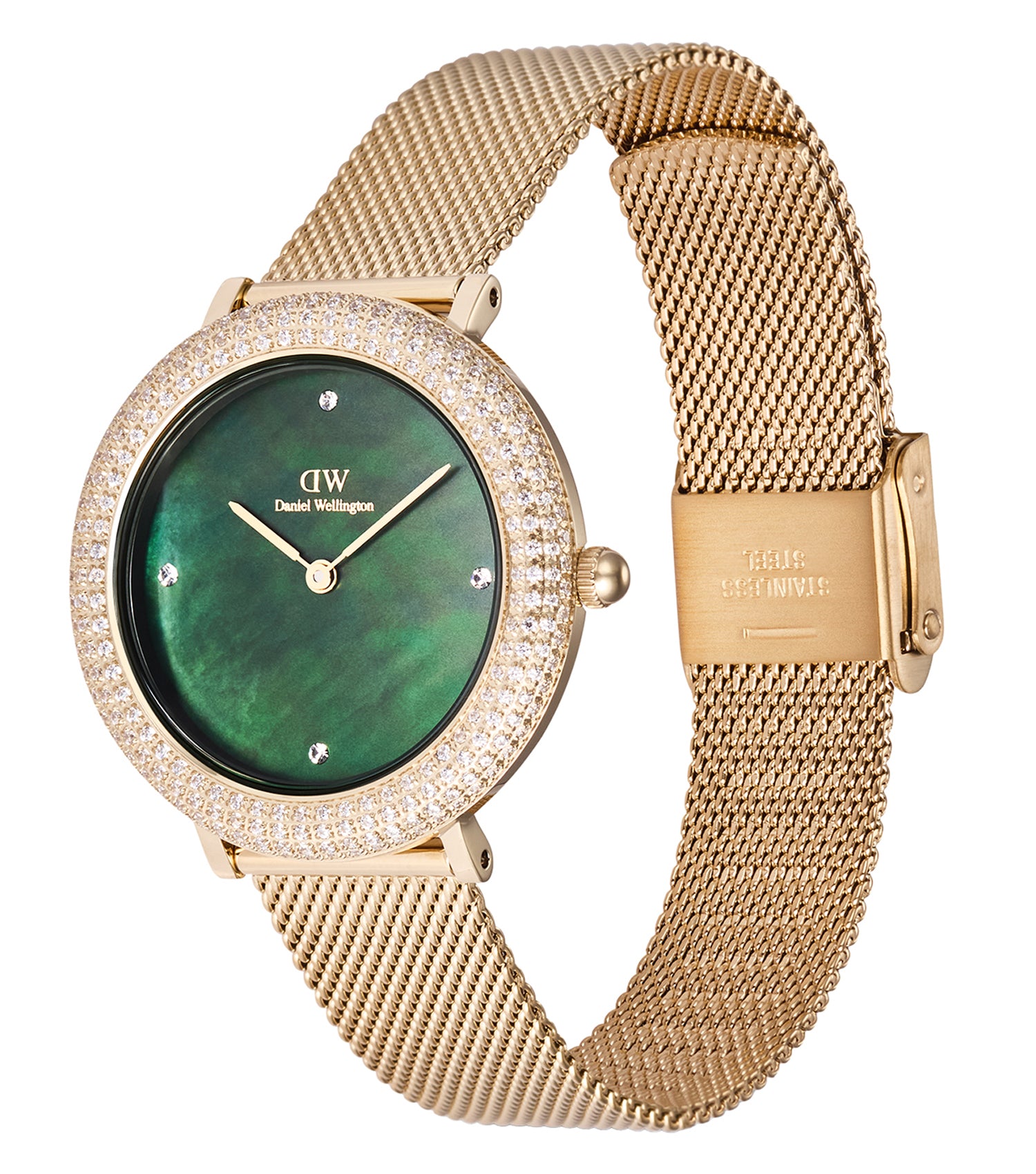 Crystalline Bezel Evergold Green