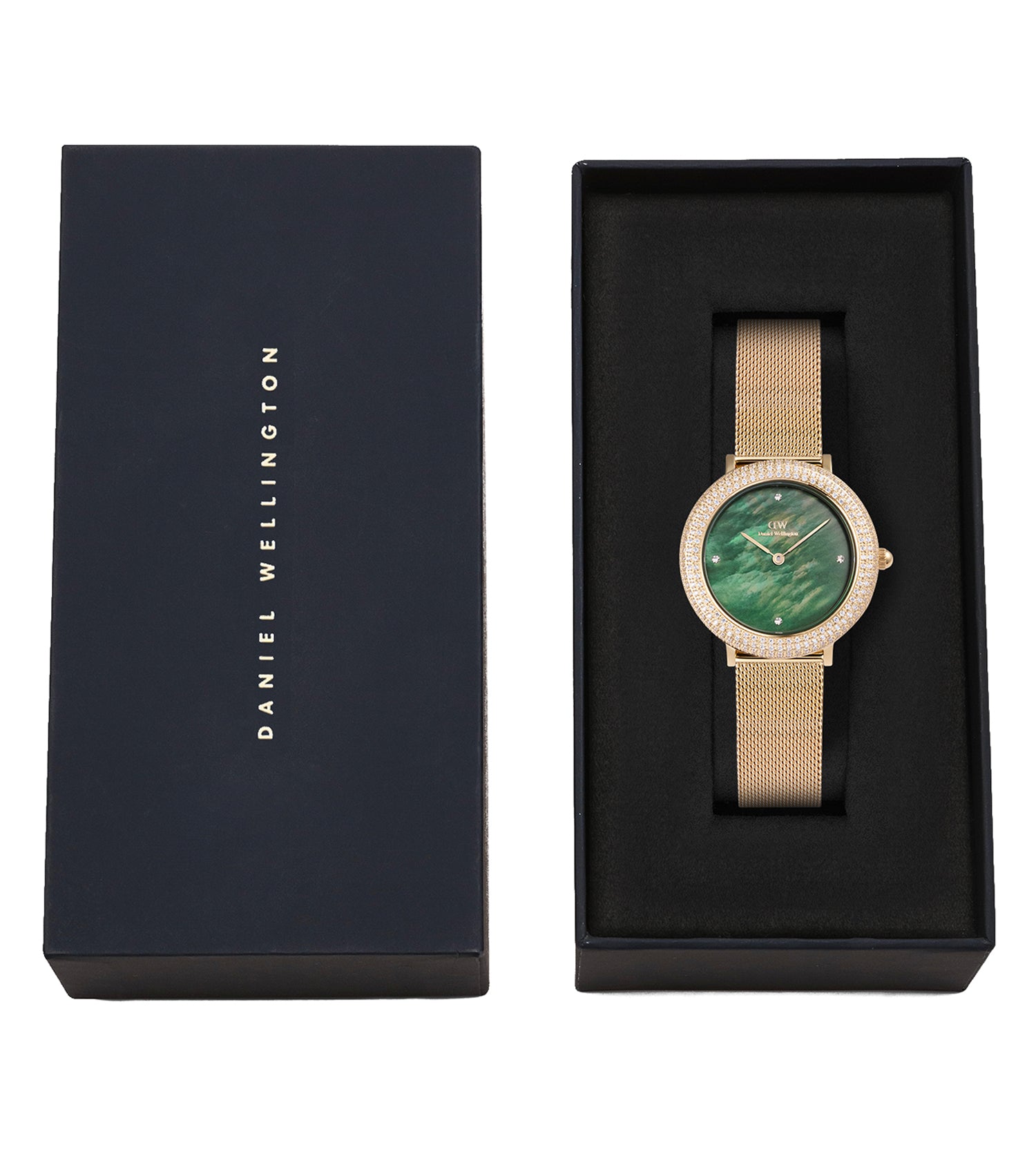 Crystalline Bezel Evergold Green