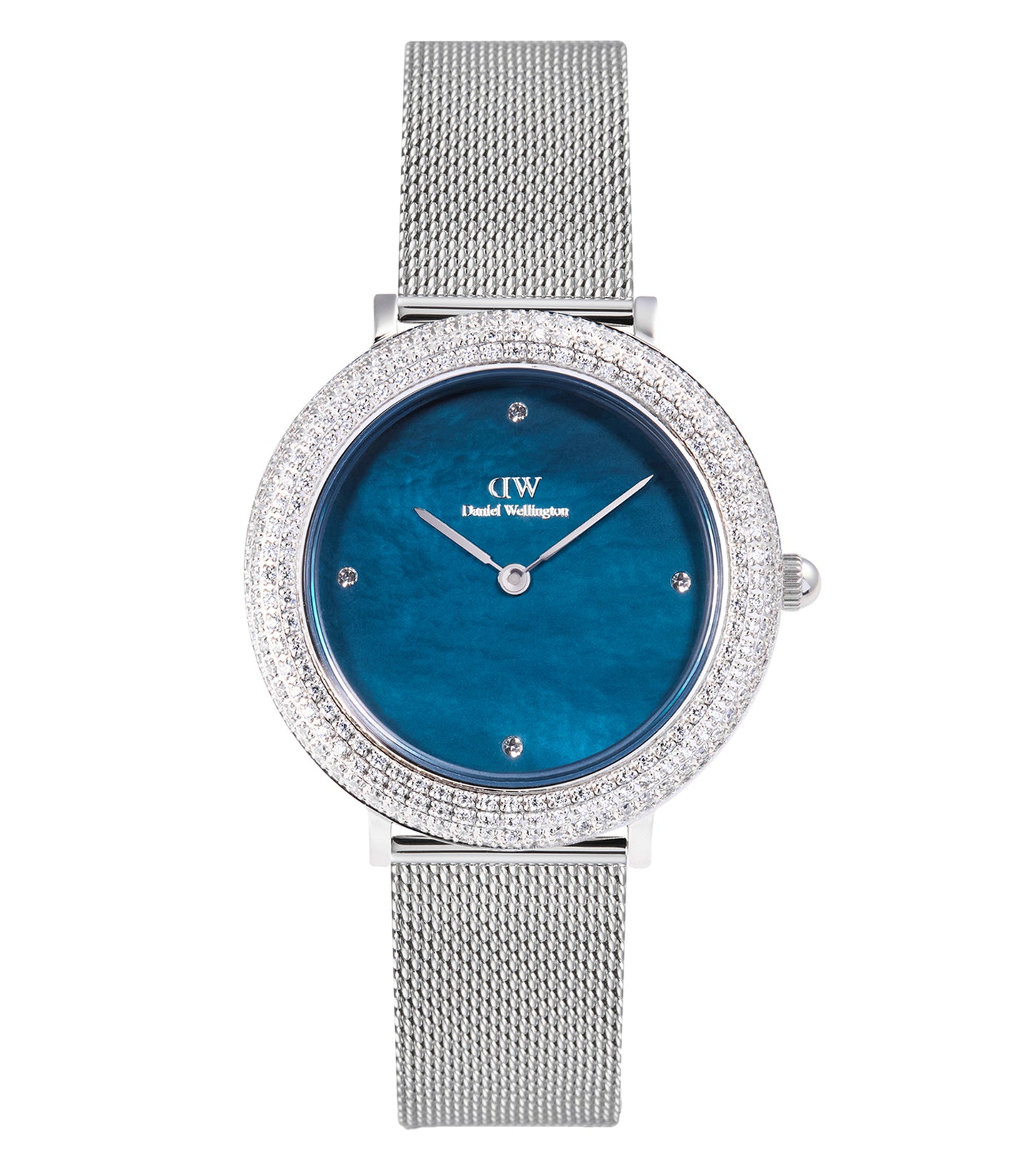 Crystalline Bezel Sterling Blue