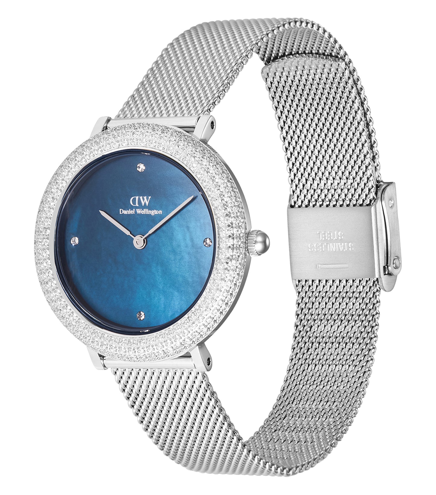 Crystalline Bezel Sterling Blue