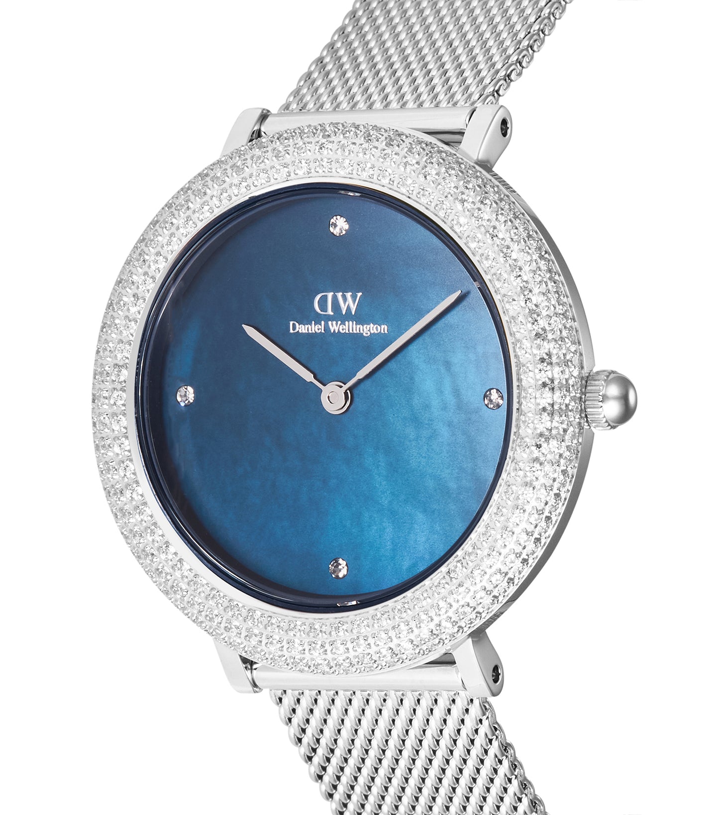 Crystalline Bezel Sterling Blue