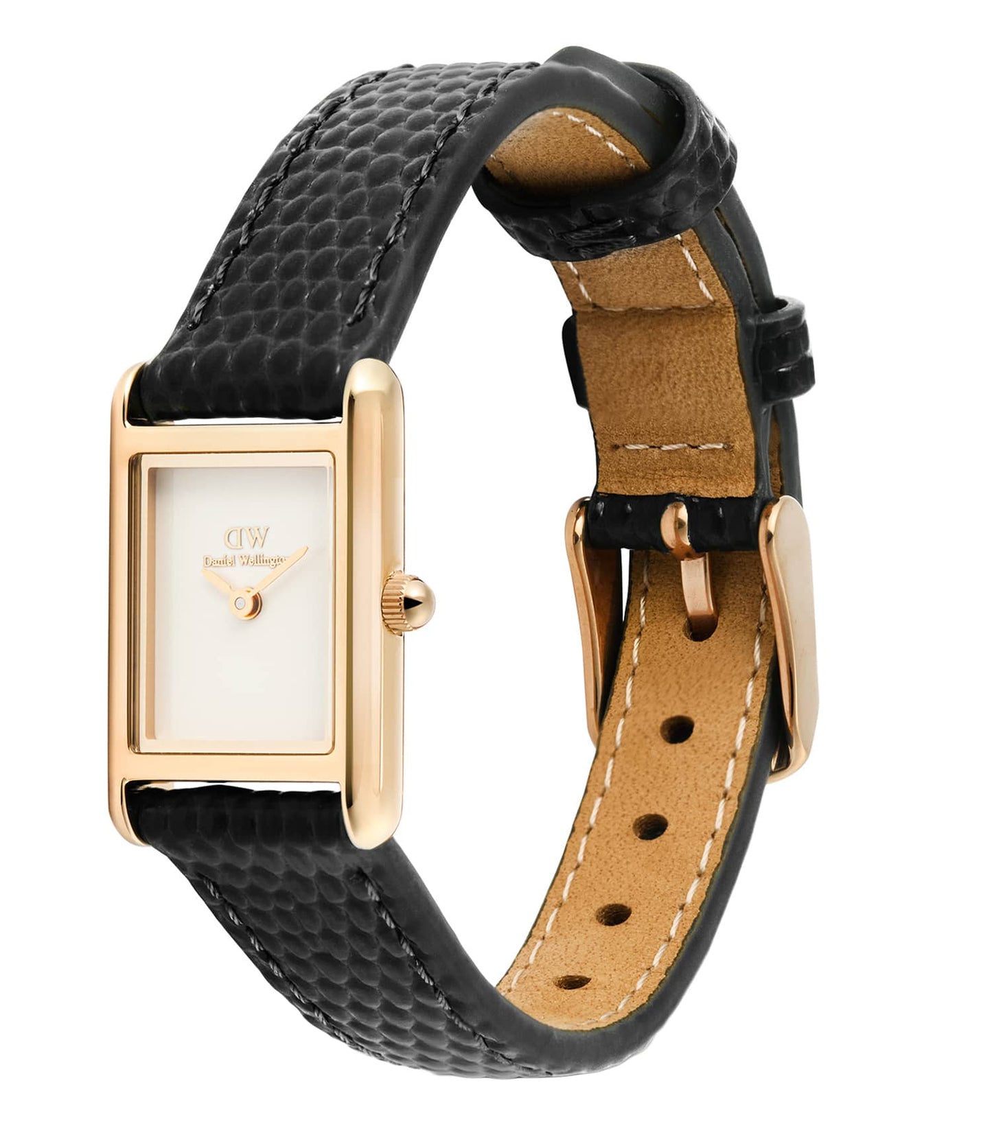 Bound Mini Black Lizard Rose Gold