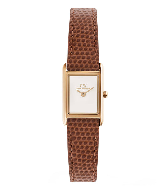 Bound Mini Light Brown Lizard Rose Gold