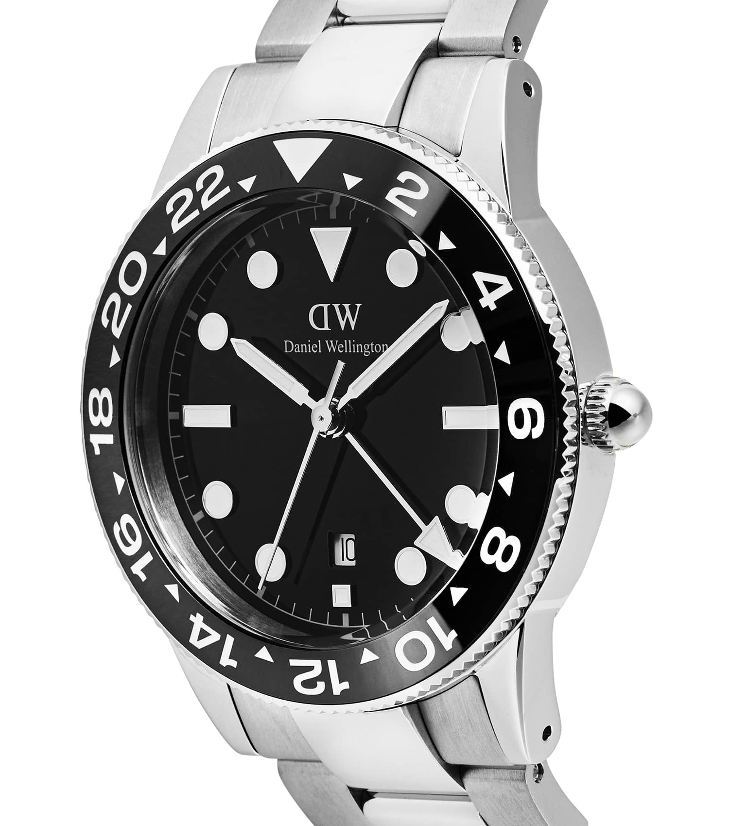 Iconic GMT Link Black Ceramic Bezel Silver