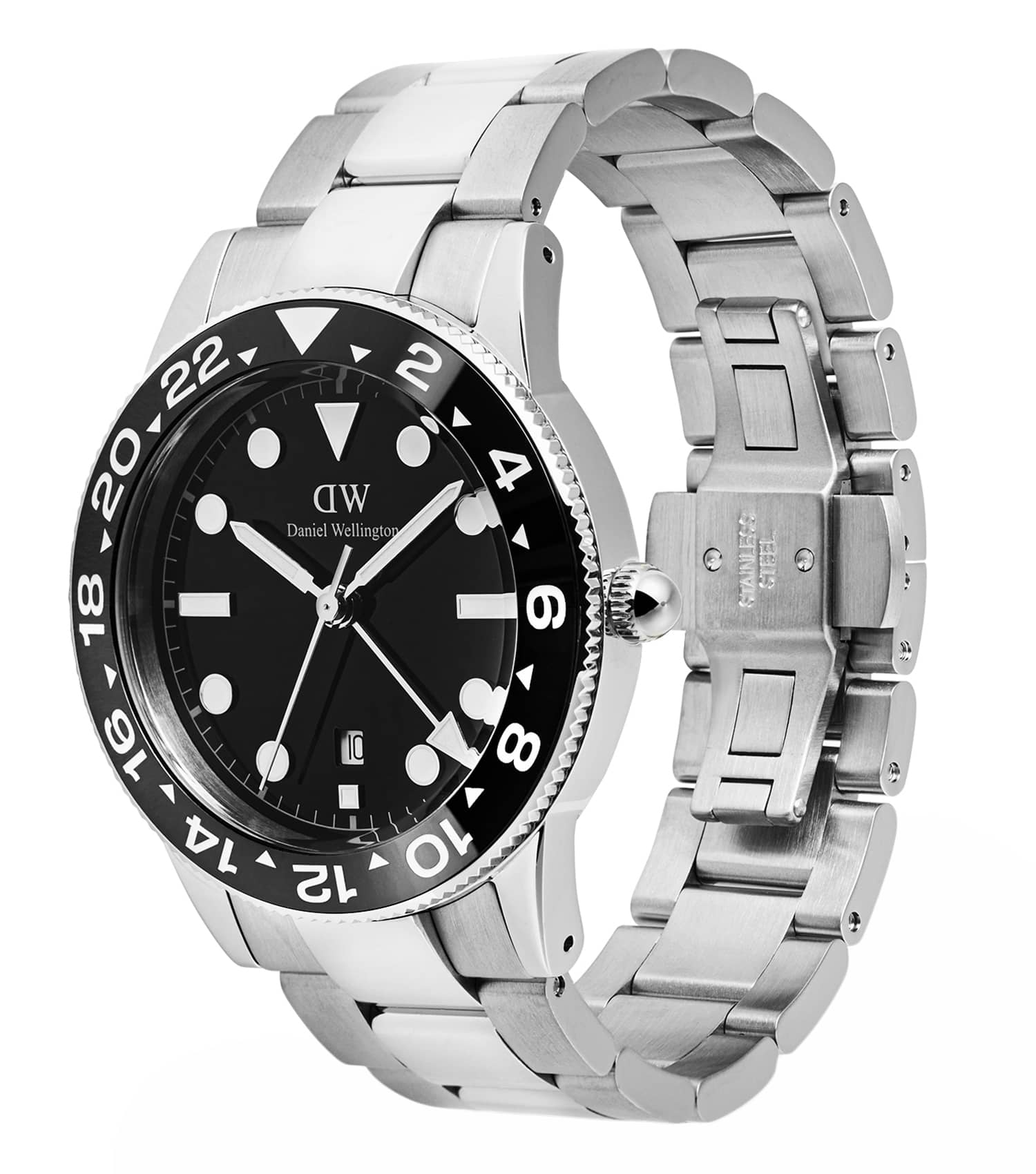 Iconic GMT Link Black Ceramic Bezel Silver