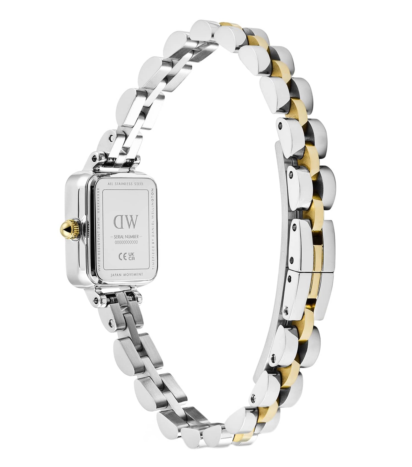 Quadro Mini 3-Link Two Tone Gold