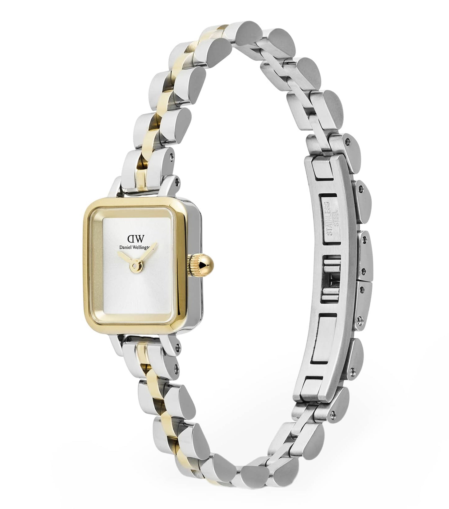 Quadro Mini 3-Link Two Tone Gold