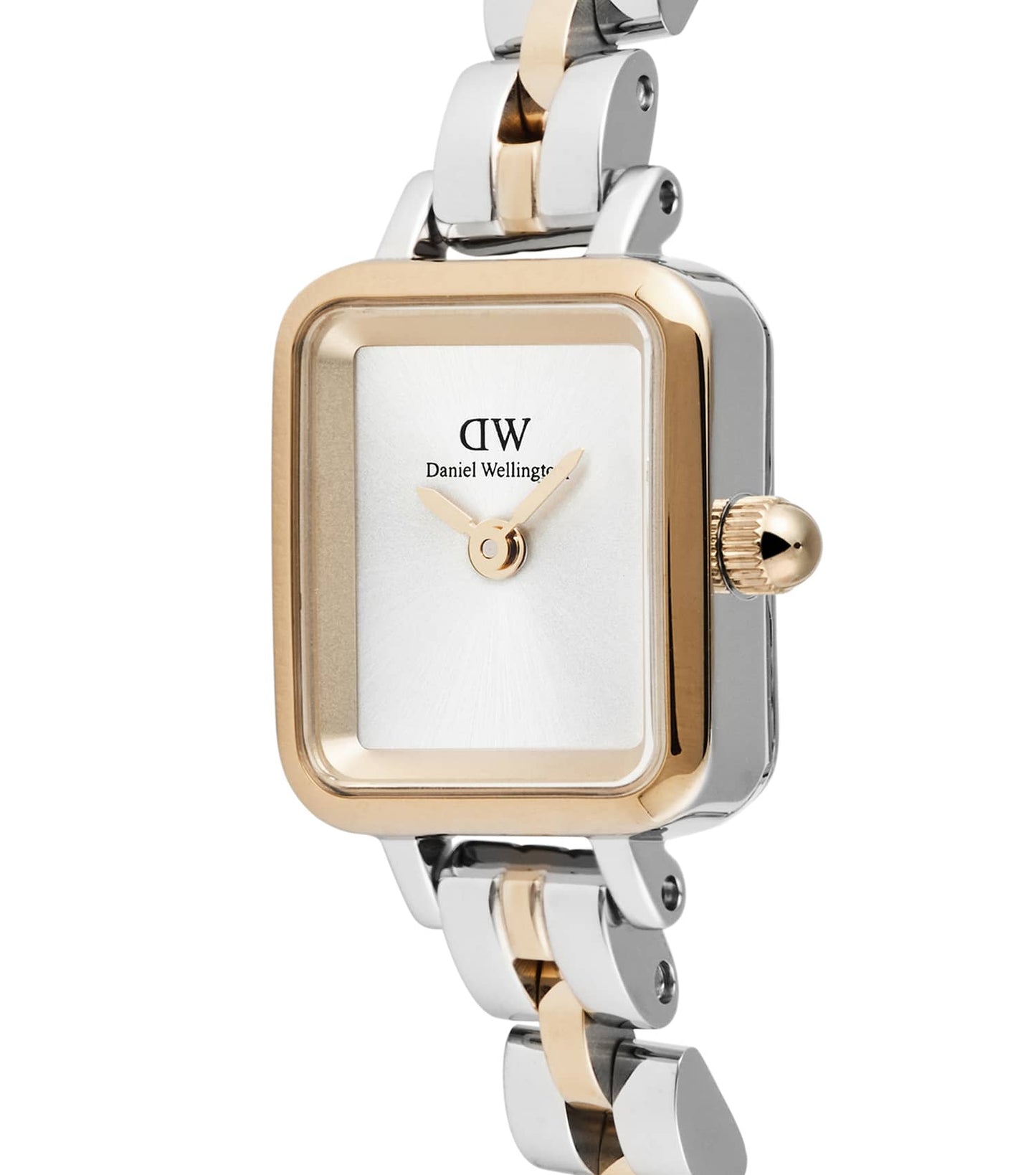 Quadro Mini 3-Link Two Tone Rose Gold