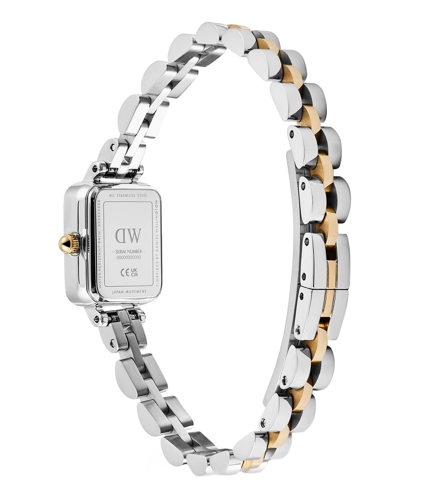Quadro Mini 3-Link Two Tone Rose Gold