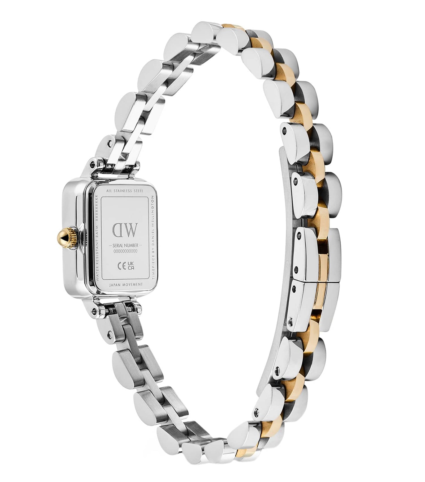 Quadro Mini 3-Link Two Tone Rose Gold