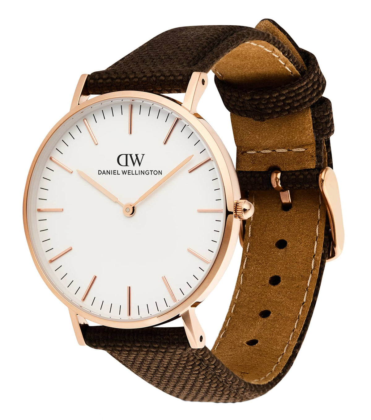 Classic 36 Brown Canvas White Rg