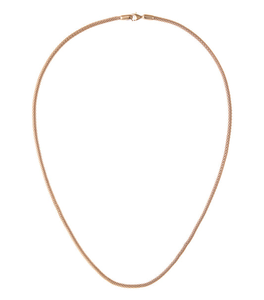 Tide Mesh Necklace Rose Gold 2.8