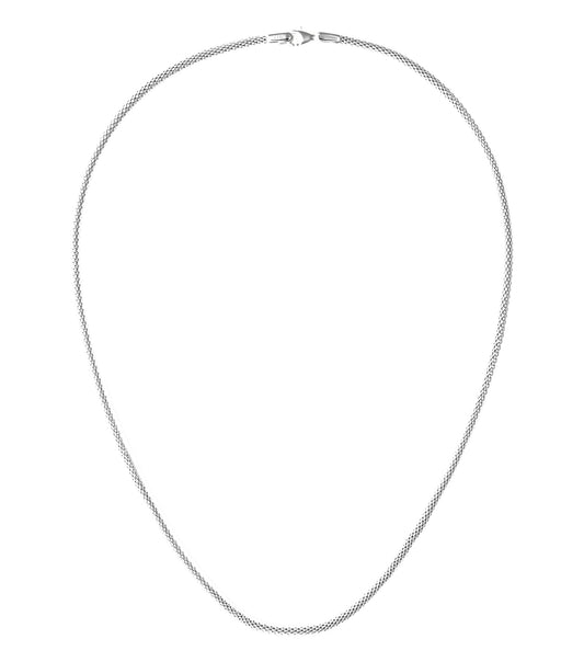 Tide Mesh Necklace Silver 2.8