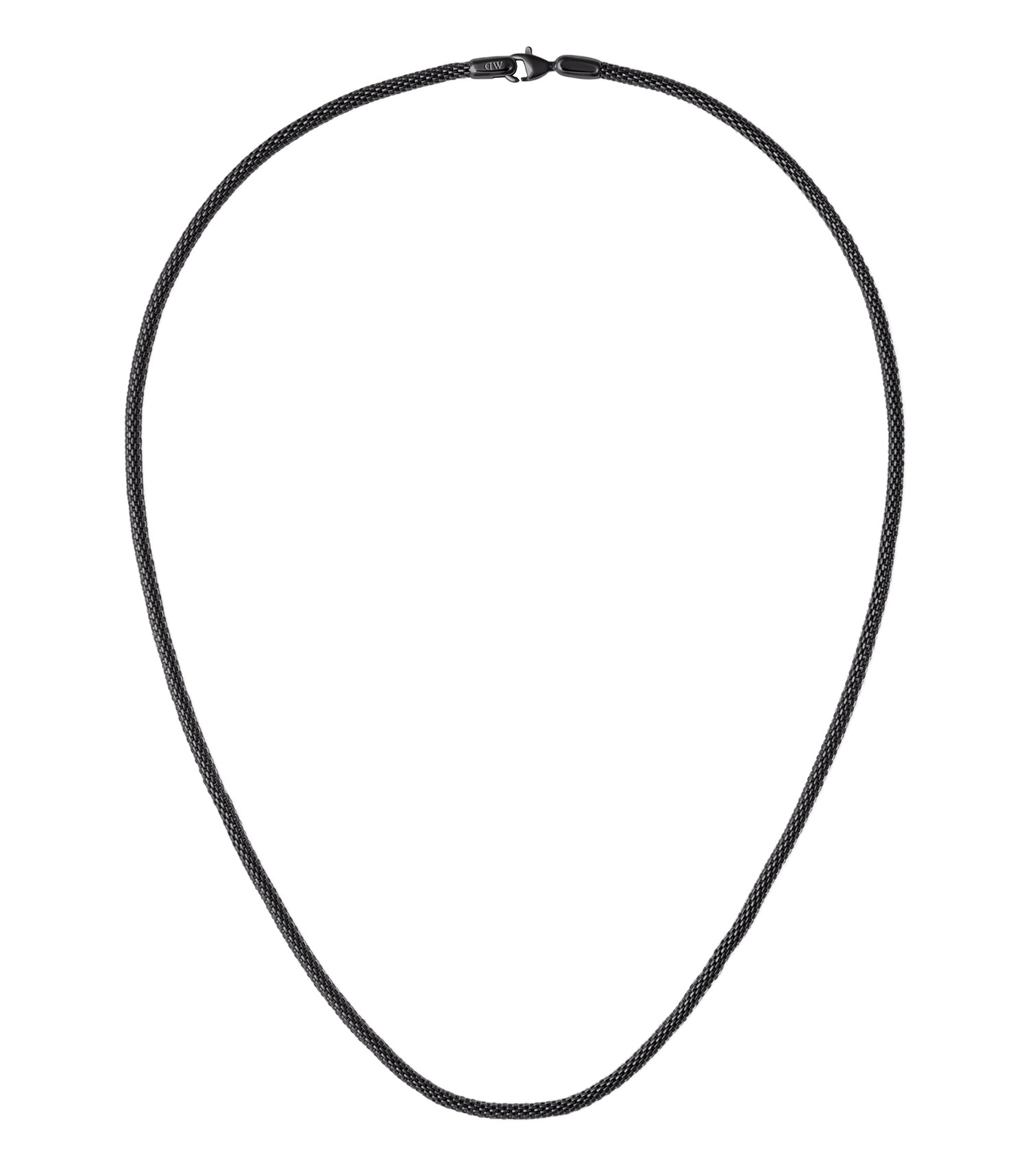 Tide Mesh Necklace Black 2.8