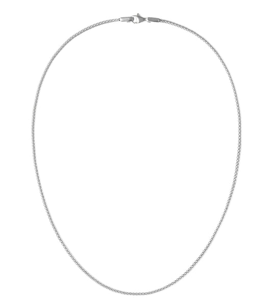 Tide Mesh Necklace Silver 1.8