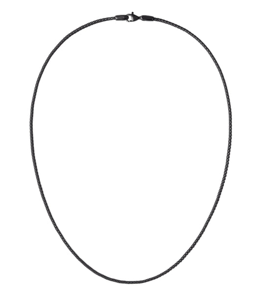 Tide Mesh Necklace Black 1.8