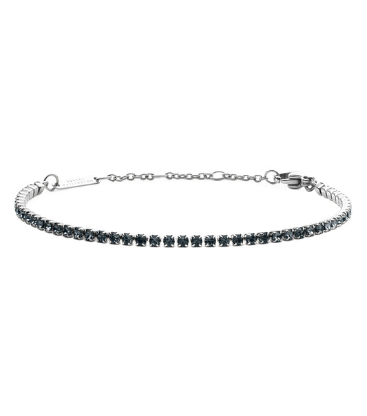 Classic Tennis Bracelet Nightfall Silver