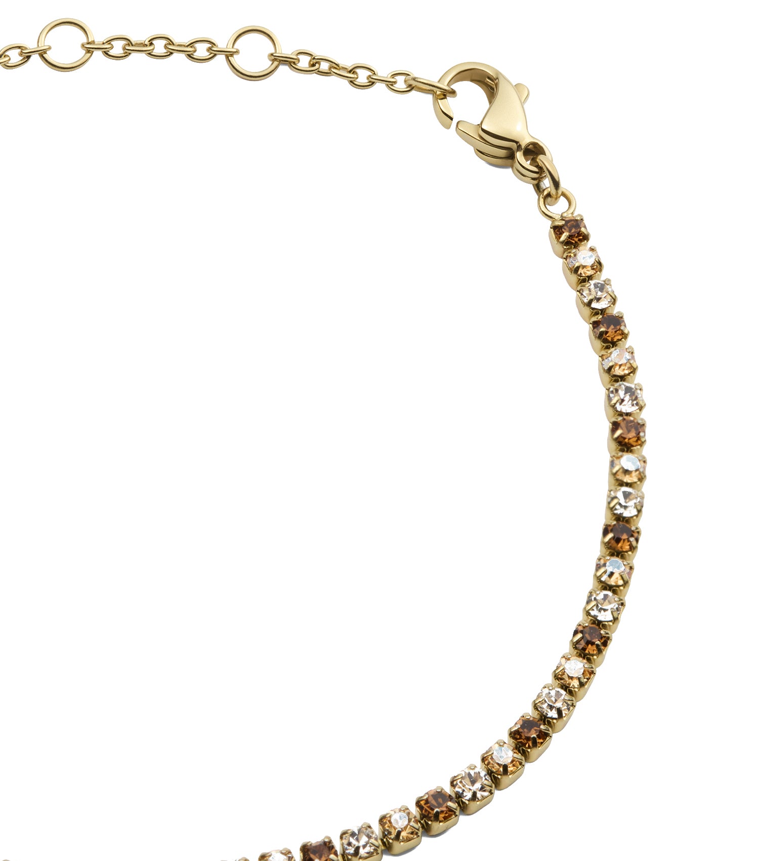 Classic Tennis Bracelet Honey Combo Gold