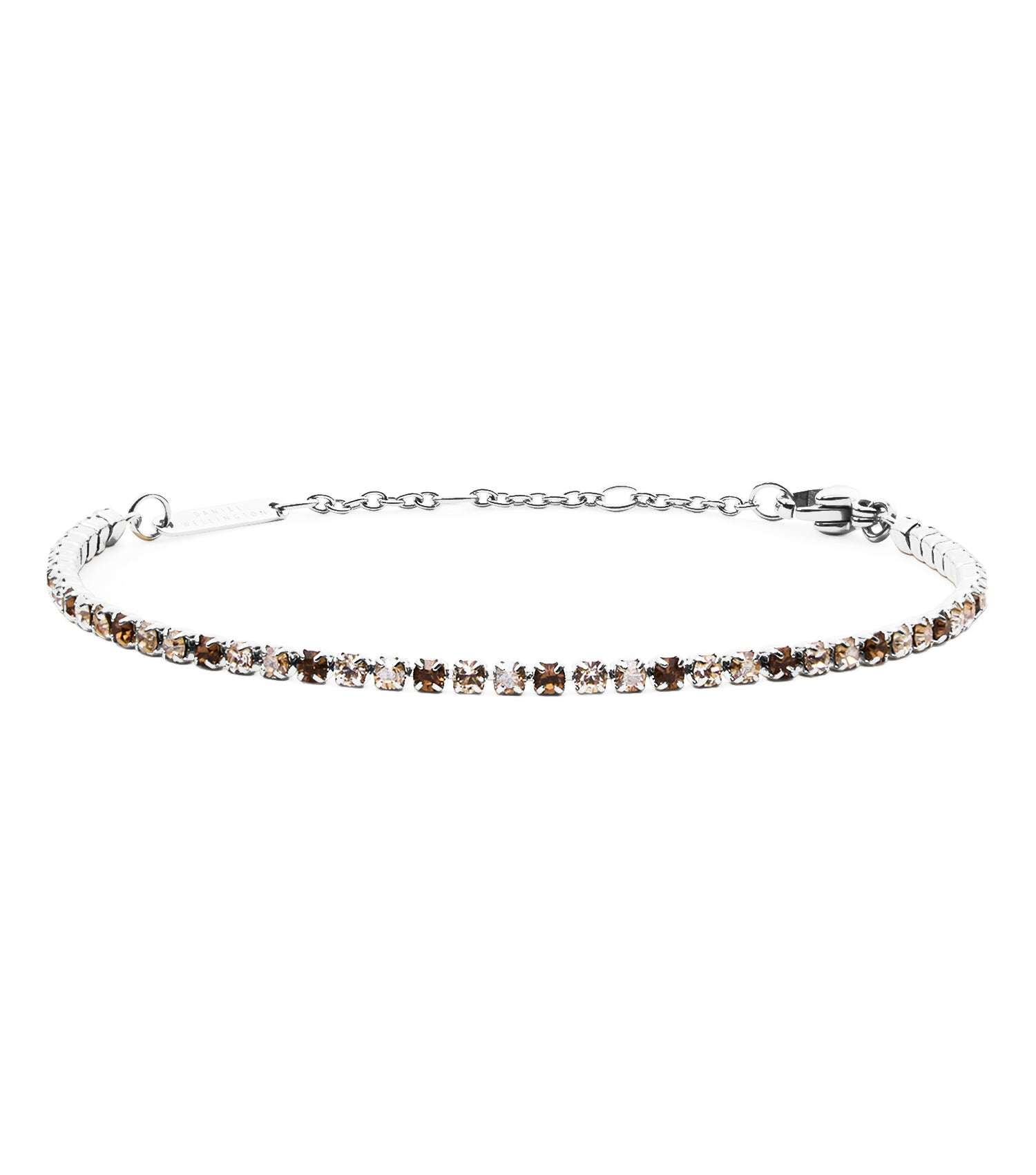 Classic Tennis Bracelet Honey Combo Silver