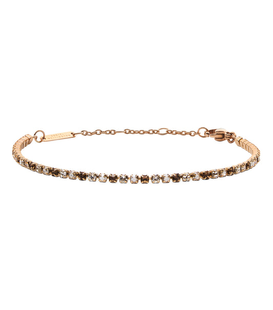 Classic Tennis Bracelet Honey Combo Rose Gold