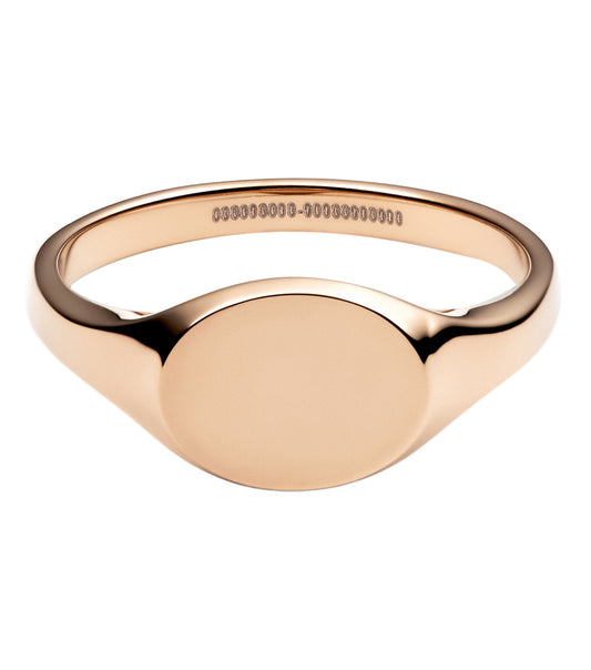 Classic Mini Signet Ring Rose Gold
