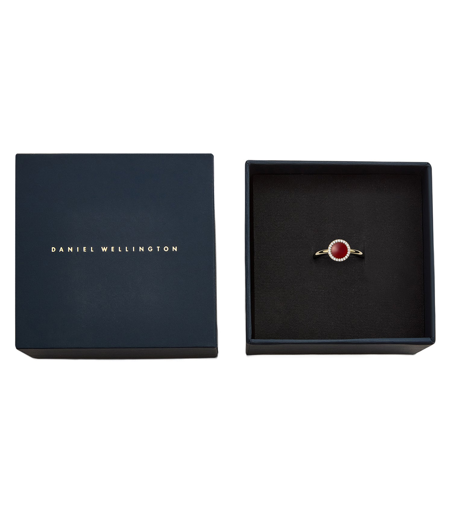 Semi Precious Ring Red Aga