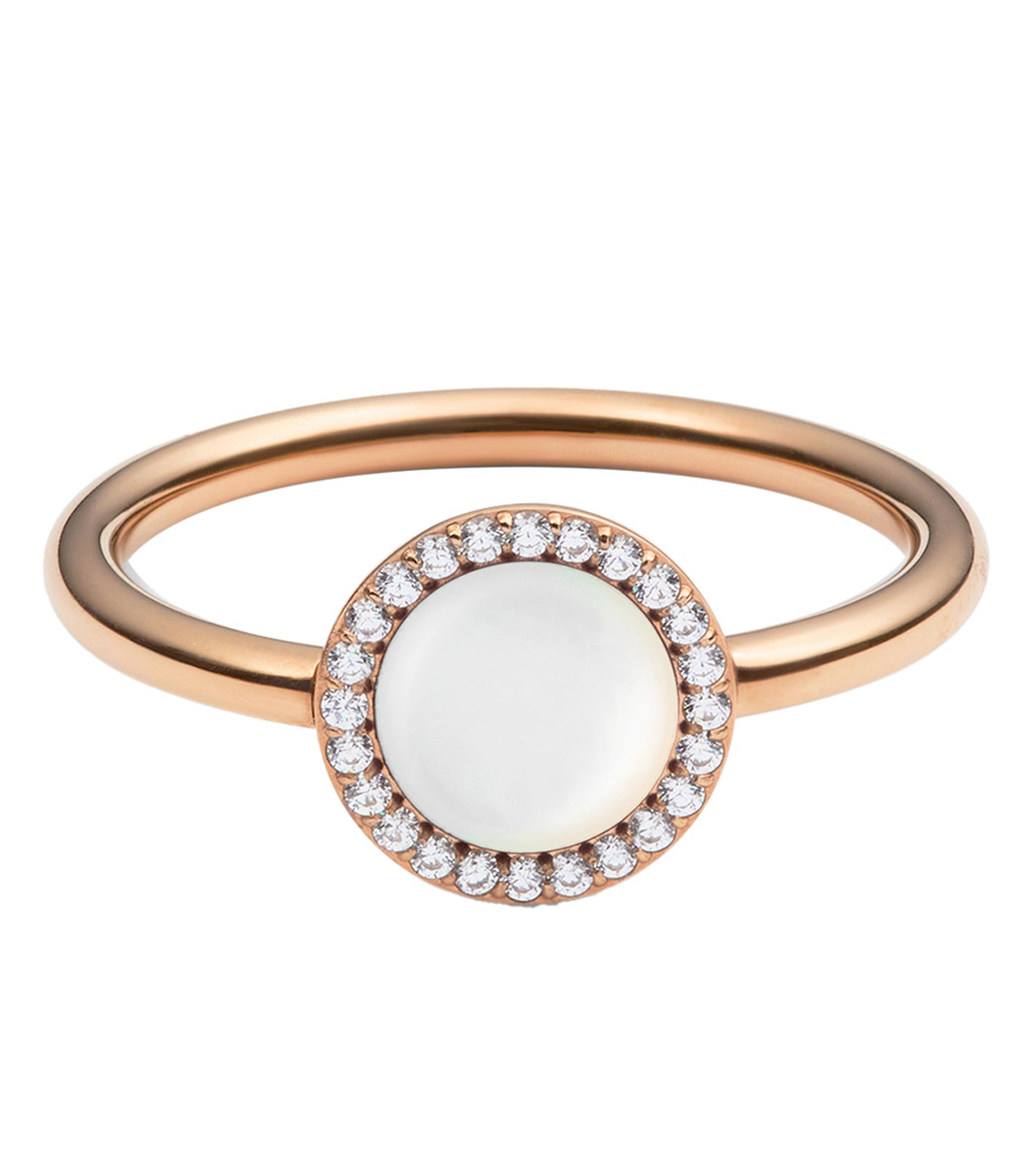 Audrey Ring  Mother of Pearl Rose Gold