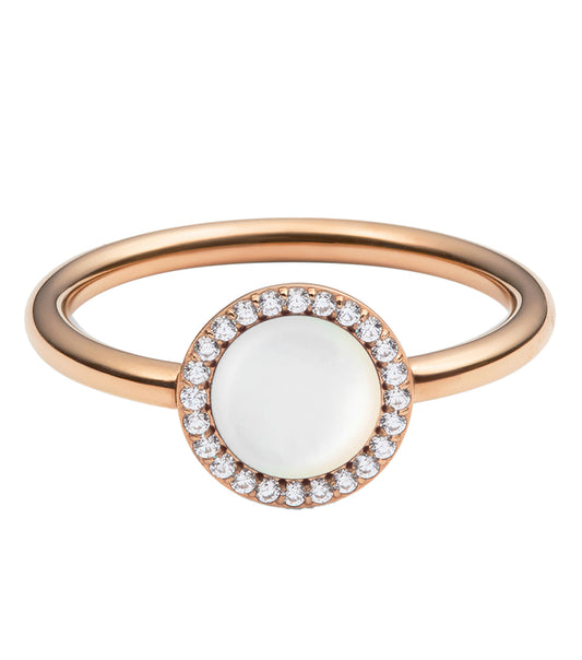 Audrey Ring  Mother of Pearl Rose Gold