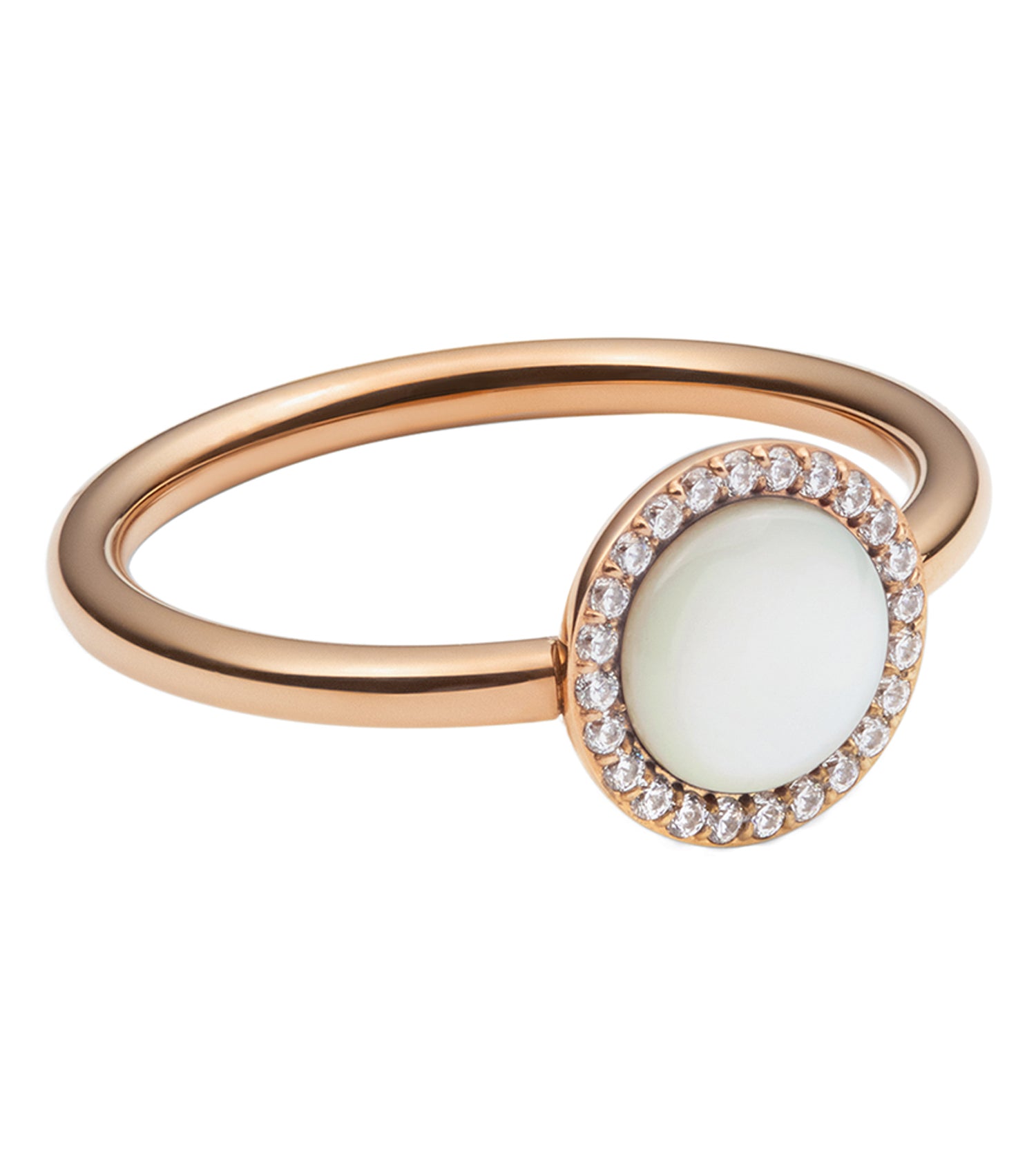 Audrey Ring  Mother of Pearl Rose Gold