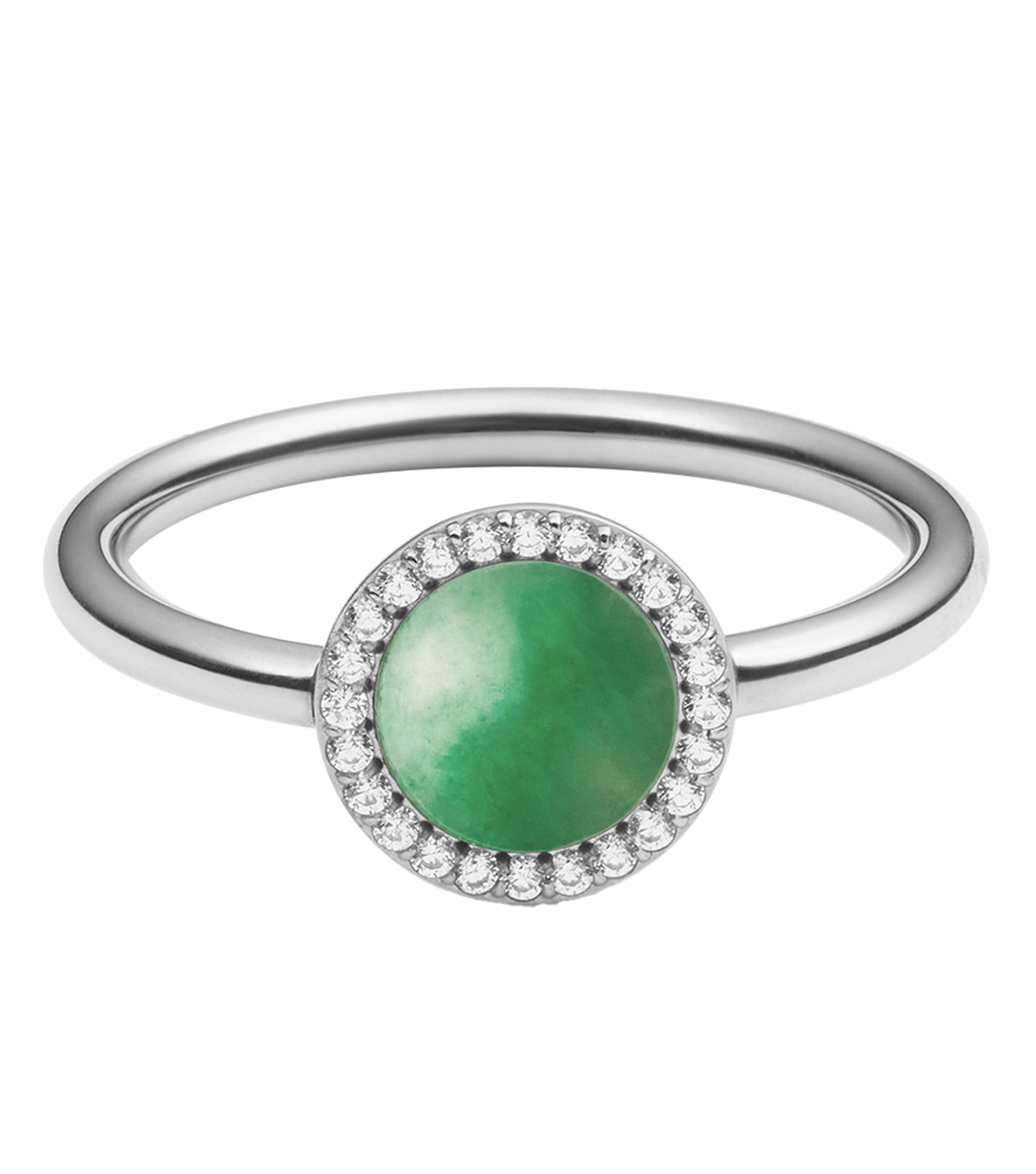 Audrey Ring Jade Silver