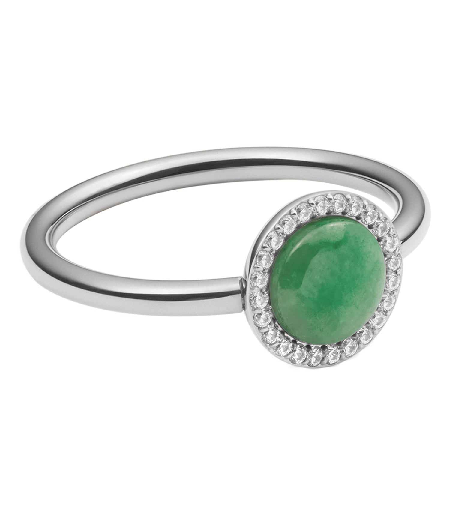 Audrey Ring Jade Silver