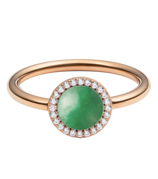 Audrey Ring Jade Rose Gold