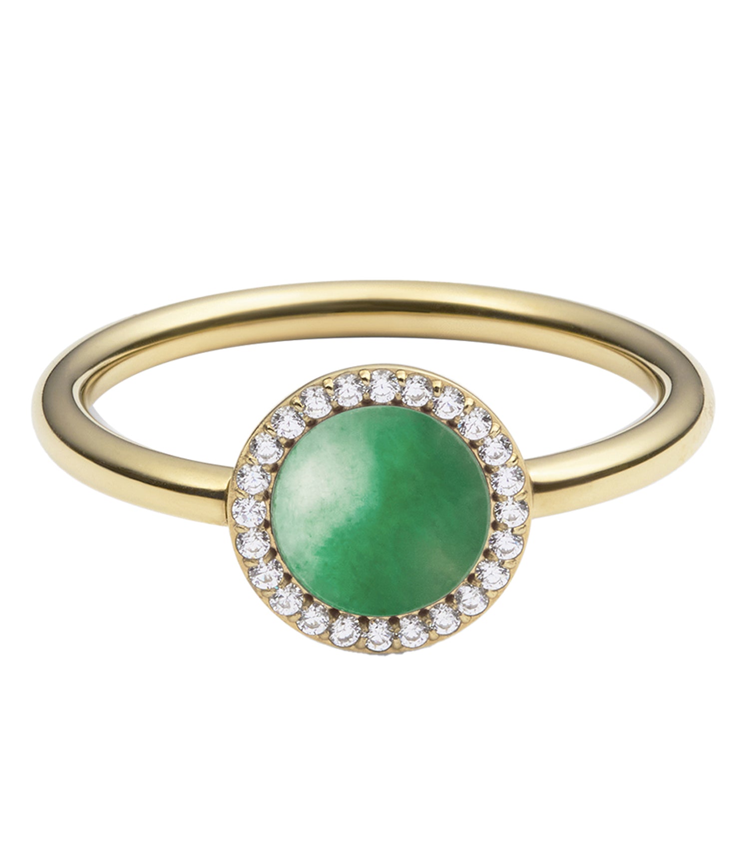 Audrey Ring Jade Gold