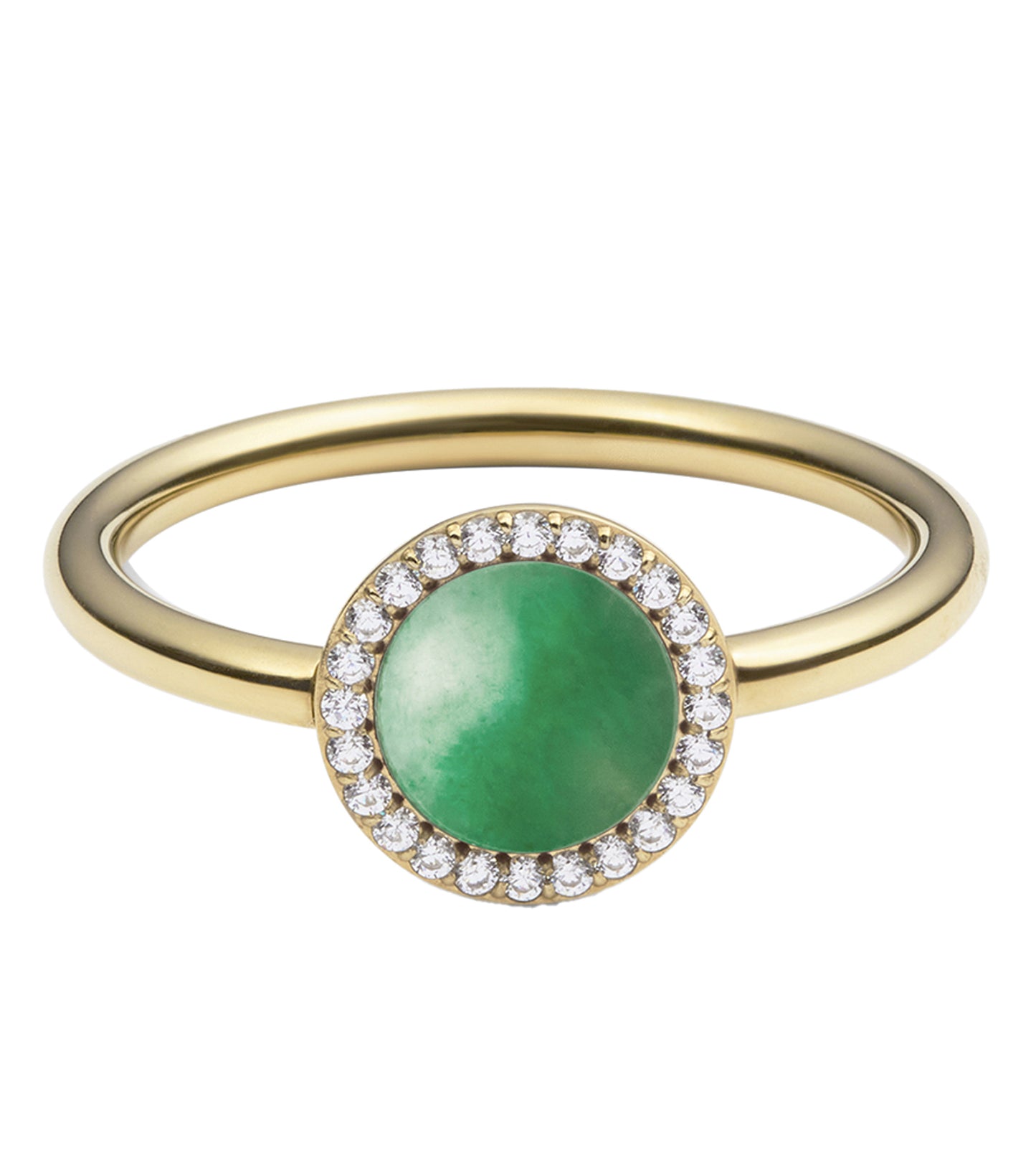 Audrey Ring Jade Gold