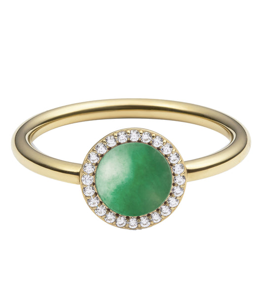 Audrey Ring Jade Gold