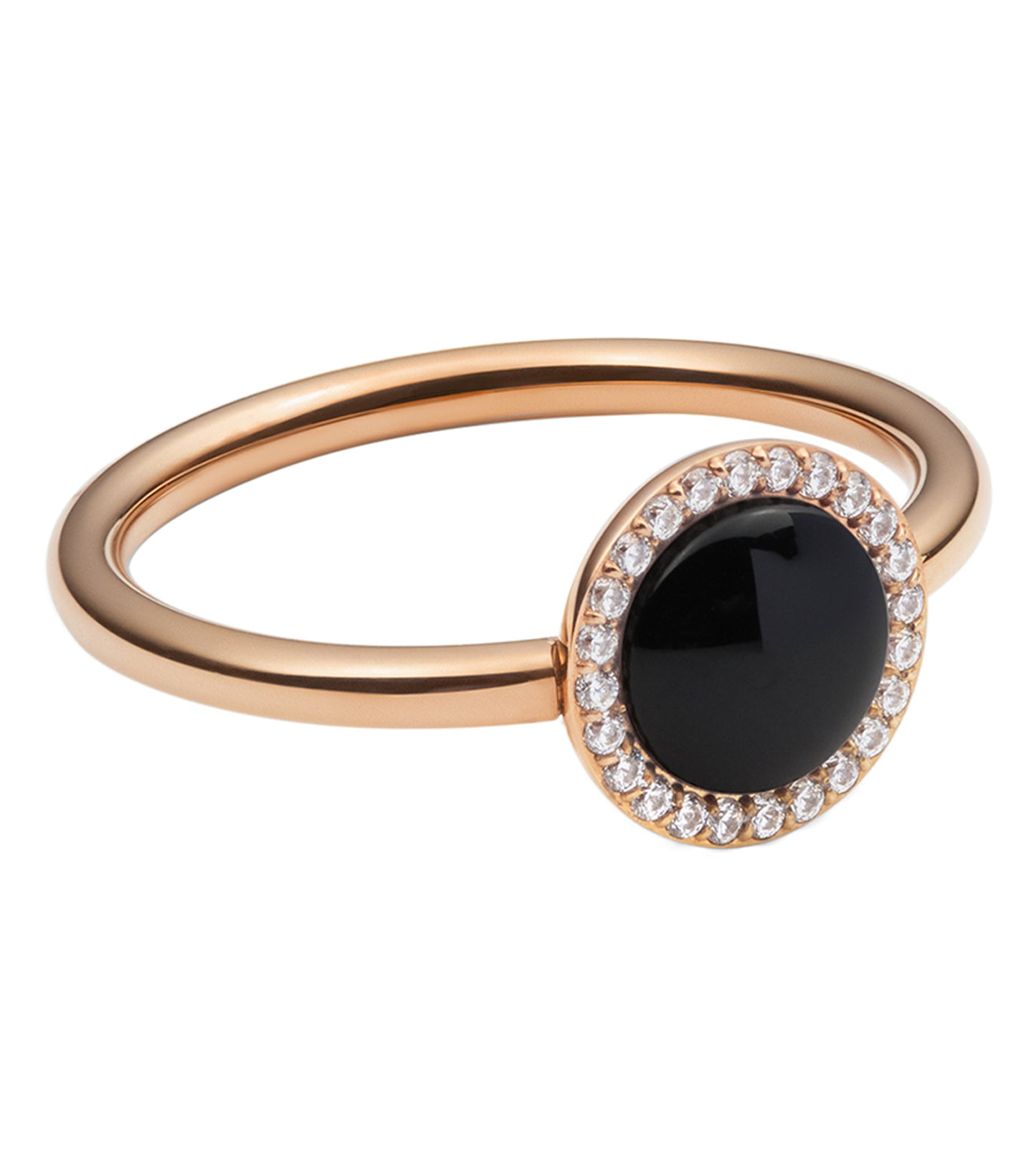 Semi Precious Ring Black Aga