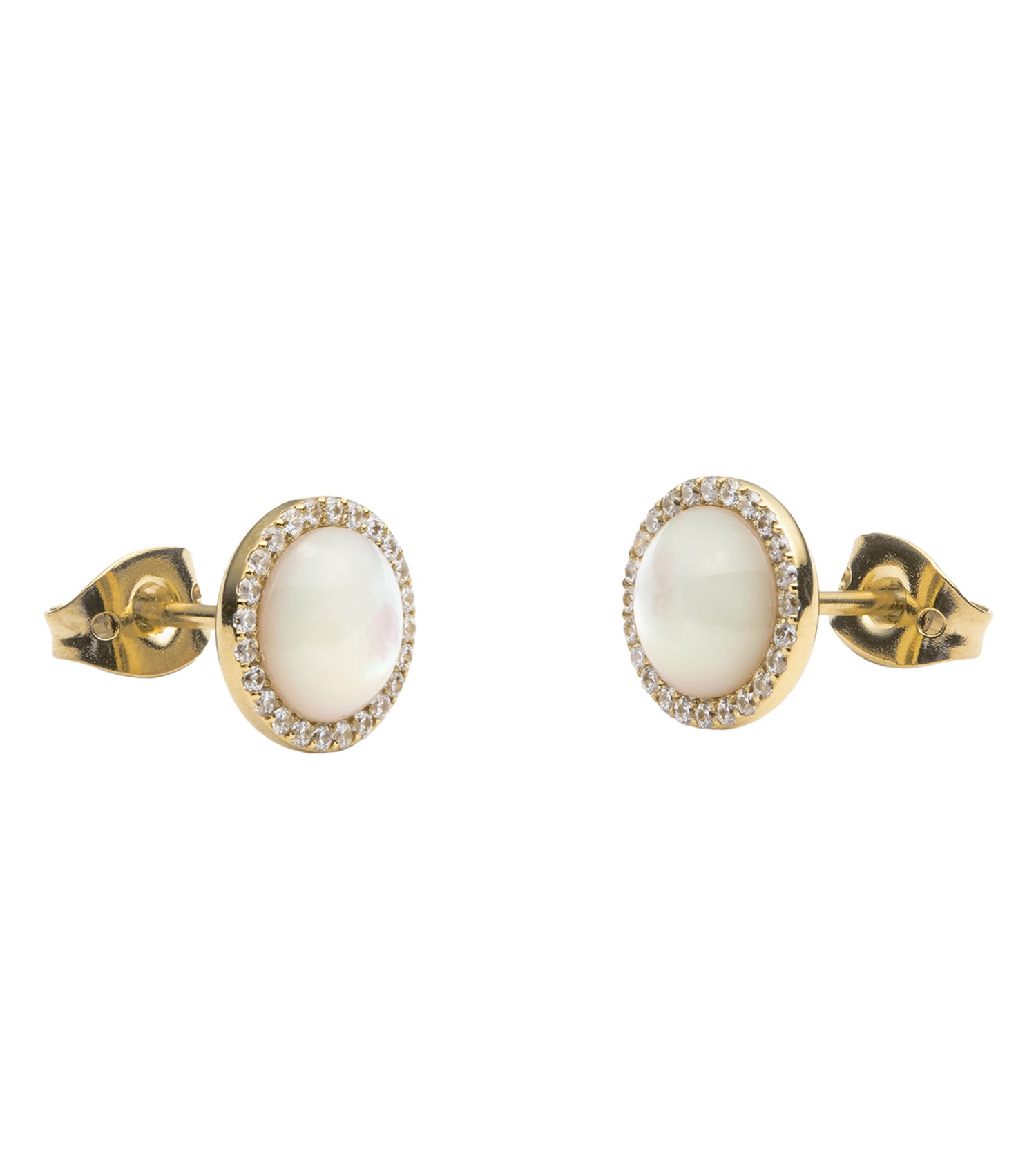 Audrey Earrings Mother of Pearl Gold