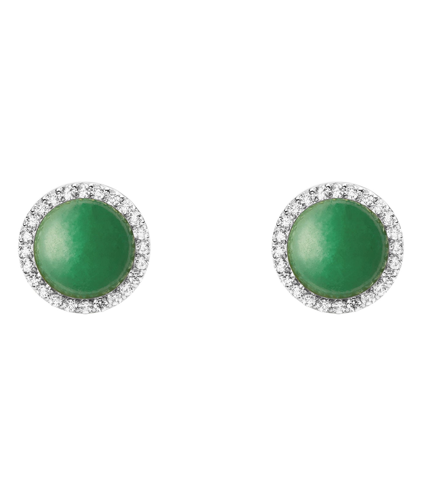 Audrey Earrings Jade Silver