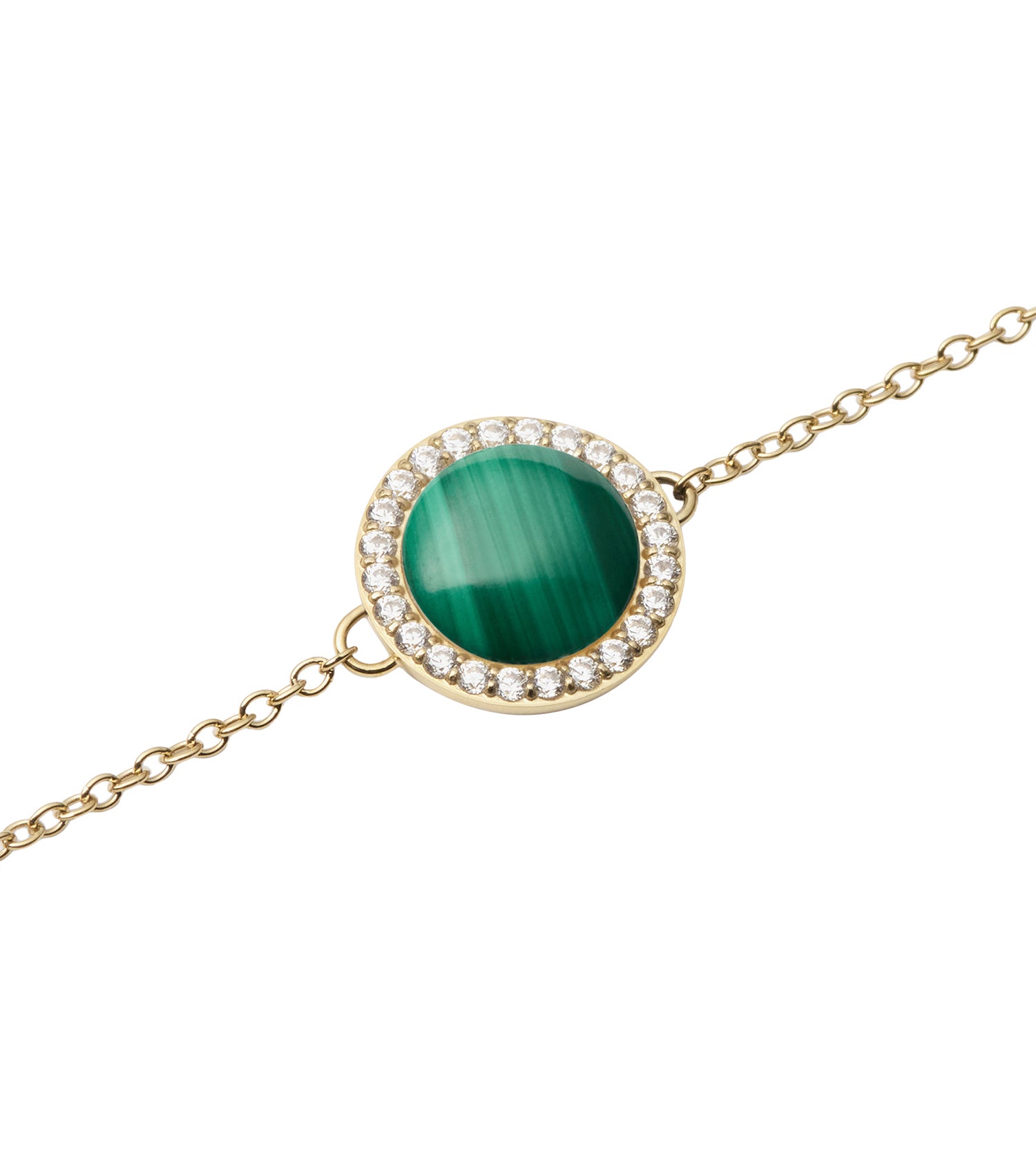 Audrey Bracelet Malachite Gold