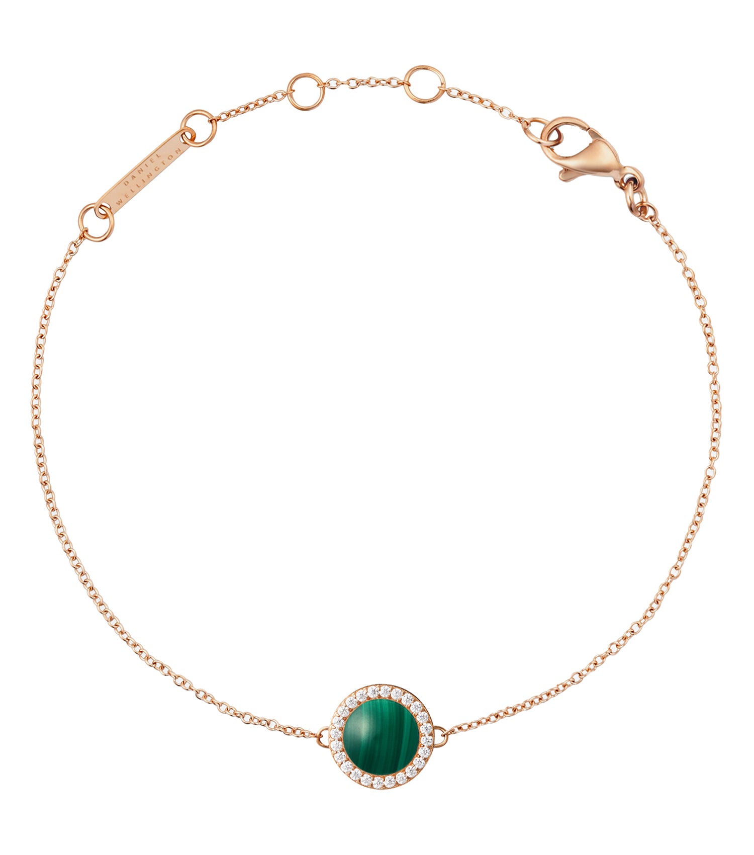 Audrey Bracelet Malachite Rose Gold
