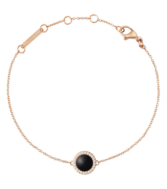 Audrey Bracelet Black Agathe Rose Gold